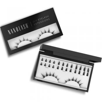Maquillaje Nanolash FLIRTY pestañas en racimo 1 u, características: pestañas en racimo, diseño natural, fácil aplicación, reutilizables, efecto voluminoso
