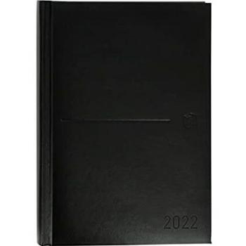 Oxford, Agenda 2022 Día Página A5, Tapa Extradura Cosida, Castellano, Color Negro
