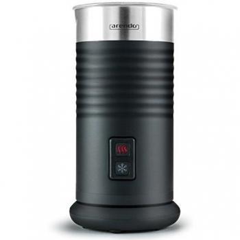 Arendo - Espumador de leche milkloud automático | Diseño inoxidable de pared doble| 2 botones para espumar en frío y en caliente | Superficie suave | Protección contra el sobrecalentamiento mediante función de apagado automático | 365-435 W | Revest