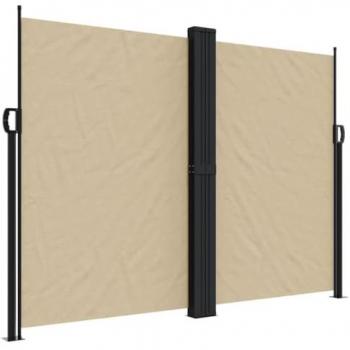 Toldo lateral retráctil beige 180x600 cm