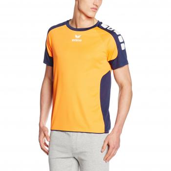 Erima Hombre Valencia Camiseta, hombre, Valencia Trikot, Neon Orange/New Navy, 128