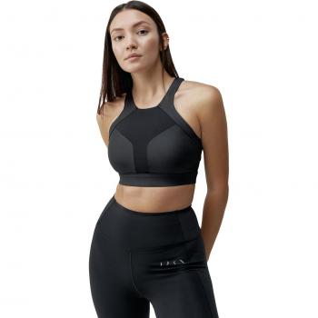 Top Deportivo Mujer Luana Negro Soporte Medio-Alto XL Born Living Yoga