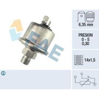 FAE Sensor de presión de aceite 14560, tipo: sensor, características: mide la presión del aceite en el motor, compatible con varios modelos de vehículos, diseño compacto y duradero