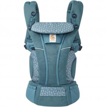 Mochila Portabebés Ergobaby Omni Breeze 4 Posiciones - Azul Crepúsculo con Flores