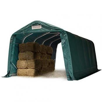 Tienda de almacenamiento agrícola TOOLPORT Robusta 3,3x6 m a prueba de fuego PVC 2300N cubierta de lona, verde