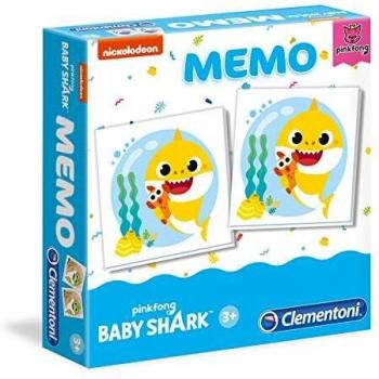 Clementoni - Memo Baby Shark - juego de memoria infantil a partir de 4 años