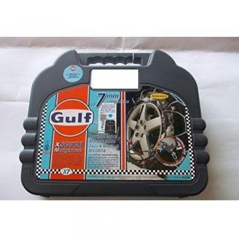 GULF 76015 X7 Cadenas de nieve 7 mm para coche, Talla 100, Primera calidad Homologación TUV y GS ÖNORM
