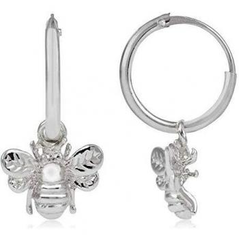 Córdoba Jewels | Pendientes en plata de ley 925 con diseño Aritos Abeja Silver