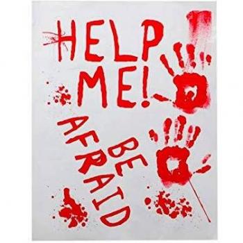 Generique - Cartel Help me con Sangre 42 x 19 cm