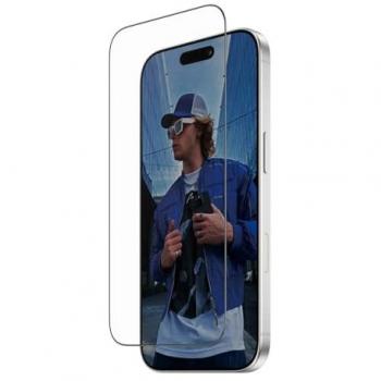 Protector de Pantalla Ultra-Wide Fit PanzerGlass para iPhone 17 y 16 Pro con Marco Negro y Sistema FastFit en Caja