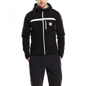CMP - F.lli Campagnolo Softshell Jacke Feste Kapuze - Soft shell para hombre, color negro, talla S