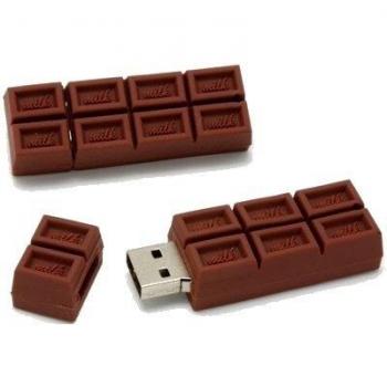 el Chocolate 16 GB - Memoria Almacenamiento de Datos – USB Flash Pen Drive Memory Stick - Marrón