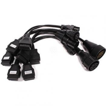 BeMatik - Kit 8 adaptadores OBD2 AUTOCOMTRUCK para Knorr Wabco Man Iveco Scania Benz Renault Volvo