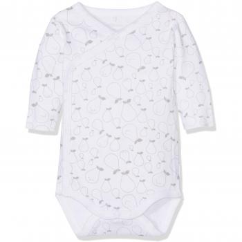 NAME IT Niturbangu Ls Wrap Mznb, Body Unisex Bebé, Blanco