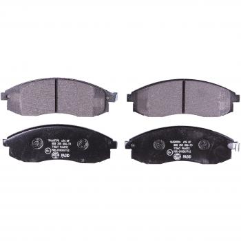 Juego de pastillas de freno HELLA 8DB 355 006-731 con advertencia acústica de desgaste para Mitsubishi L200 - cuatro pastillas por set