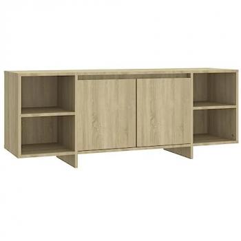 Mueble para TV de aglomerado roble Sonoma 130x35x50 cm