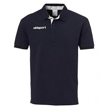 Uhlsport Essential Prime Polo Camiseta de Niños, Infantil, Essential Prime Polo, Negro/Blanco, 164