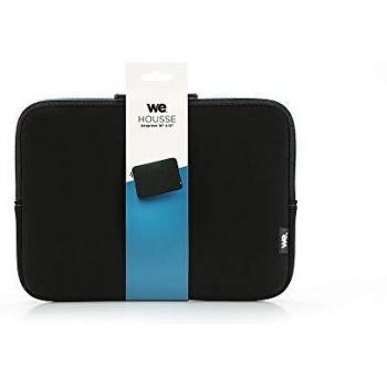 Sacoche Ecológica Slim para PC Portátil 13-15.6 con Amplio Espacio de Almacenamiento y Garantía de por Vida, Color Negro