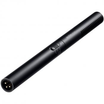 Godox VDS-M1 Shotgun Microphone - Compact and lightweight design, supercardioid polar pattern for focused sound capture, built-in shock mount to reduce handling noise, integrated windscreen for outdoor use, 3.5mm TRS