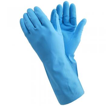 Ejendals Tegera 183-7 - Guantes resistentes a productos químicos, color Azul, talla 7, 1 unidad