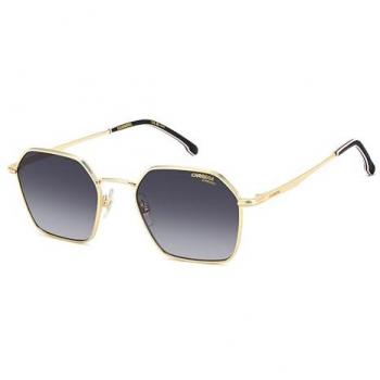 Carrera 334/S Gold Round Sunglasses with Anti-Glare Lenses, Online Try-On, Metal Frame, Size M