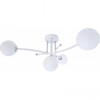 Fabrilamp La Habana Lámpara de Techo 4xG9 Blanco/Cromo 25x59x59 cm
