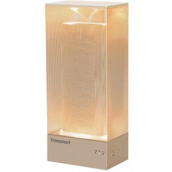 Altavoz Bluetooth, Tronsmart Beam Altavoz Portátil inalámbrico 15W con Luz LED y Manos Libres, 18 Horas de Emisión Continua para Hogar, Fiesta y Más -Oro