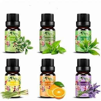 Set de aceites esenciales,100% Natural Puro Aromaterapia Aceite Aromático,6 x 10 ml