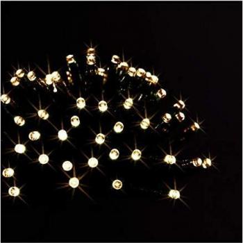 Cadena de luces solares de exterior 50 LEDs blanco cálido y frío 5m - FÉÉRIC LIGHTS Y NAVIDAD