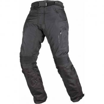 GMS Pantalones de Moto para Mujer Trento Negro - Material resistente al desgaste, protección CE en rodillas, ajuste cómodo, diseño estilizado, impermeables y transpirables