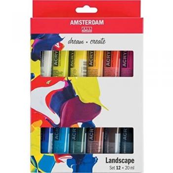 Set de Pinturas Acrílicas Amsterdam Standard Series Paisaje 12 x 20 ml