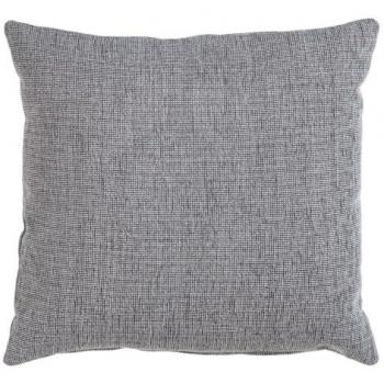 Cojín Gris de Poliéster y Algodón 45 x 45 cm