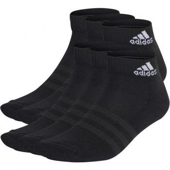 Adidas Cushioned Sportswear Ankle Socks 6 Pairs Black Size S