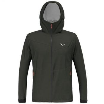 Salewa Chaqueta Puez Aqua 4 Powertex 2.5l - Chaqueta impermeable para hombre, fabricada con tejido Powertex de 2.5 capas, diseño ligero y transpirable, color oliva oscuro, ideal para actividades