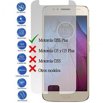 Todotumovil Protector de Pantalla Motorola Moto G5S Plus 4G 5.5 de Cristal Templado Vidrio 9H para movil