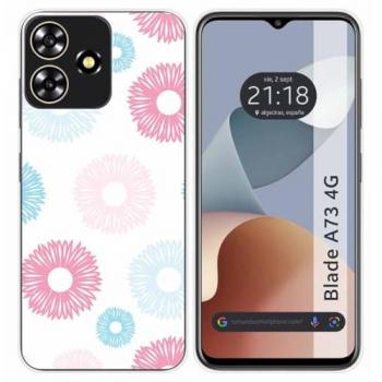 Funda de Silicona para Zte Blade A73 4G con Diseño de Flores 06