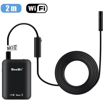 Elikliv WiFi Endoscopio Cámara de Inspección 2MP HD Impermeable Boroscopio de Inspección Snake Cámara para iPhone /IOS/Android / Tableta PC y Windows