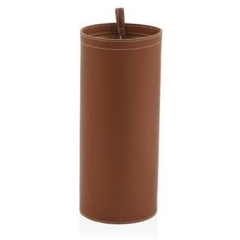 Paragüero de cuero terracota Versa Chic 20 x 48 x 20 cm