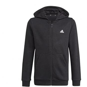 Adidas Chándal Essentials Negro para Niño - Conjunto de chándal, color negro, incluye sudadera con capucha y pantalones, tejido suave y cómodo, diseño moderno y funcional, ideal para uso diario y actividades deportivas
