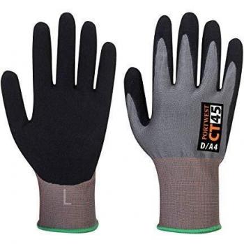 Portwest Guante de Nitrilo esponjoso CT HR, Color: Gris/Negro, Talla: L, CT45G8RL