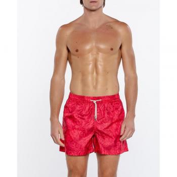 Bañador bermuda de hombre en color rojo