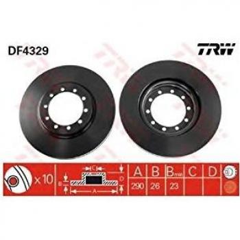 Disco de freno TRW DF4329, 1 Pieza