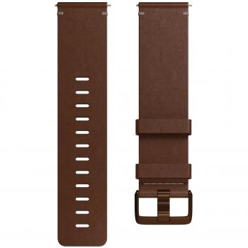 Fitbit Versa Correas de cuero horween premium, tamaño S, coñac