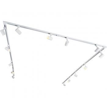 Sistema de carril inteligente monofásico con 14 focos blancos y WiFi GU10 - Jeana