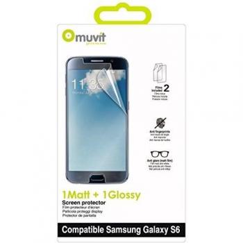 Muvit MUSCP0825 - MCA Protector de pantalla para Samsung Galaxy S6