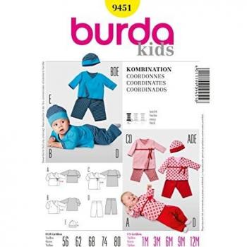 Burda Patrón 9451 Kids Coordinados
