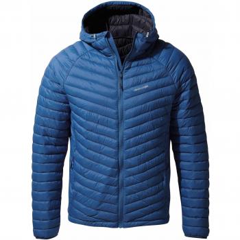 Craghoppers Hombres Expolite Hood Jkt Chaquetas desnudas/acolchadas, Hombre, Chaquetas acolchadas, CMN230 08950, Azul oscuro., S