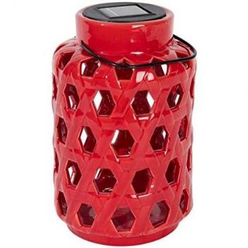 NORTENE Farolillo cerámico Solar, Rojo