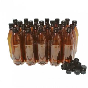 Home Brew Online Brown Screw Cap Top PET Plastic Bottles 500ml Basic by Home Brew Online