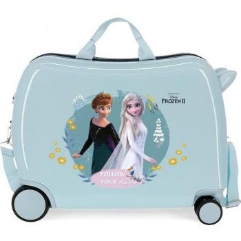 Disney Frozen Follow Your Dreams Maleta de Cabina Infantil Gris Rígida 38x50x20cm con Capacidad de 34L